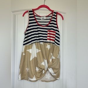 Boutique Americana patriotic tank NWT